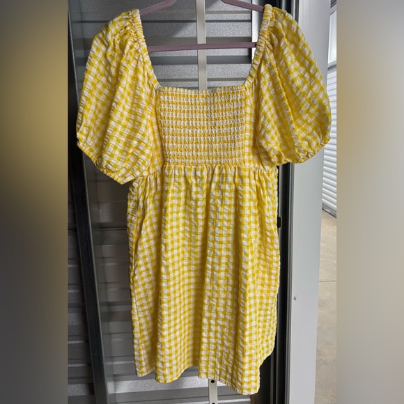 Yellow gingham dress - Picture 2 of 2